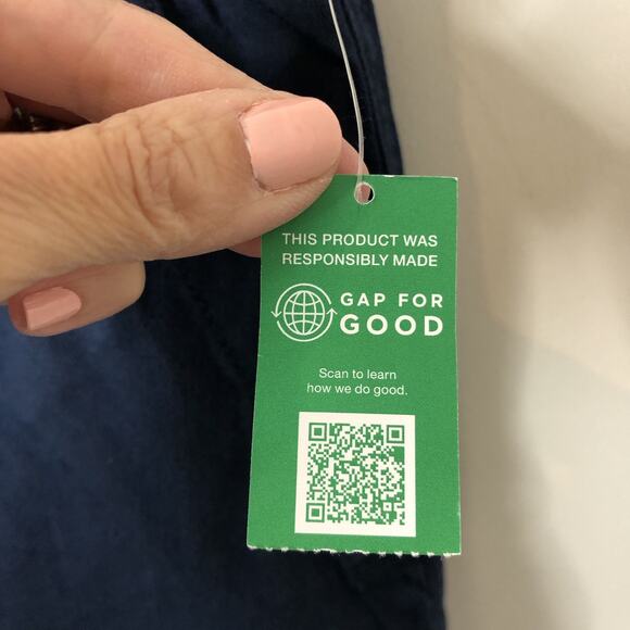 Gap NWT Women's Easy Utility Navy Blue Shorts Size 12 - Picture 4 of 8